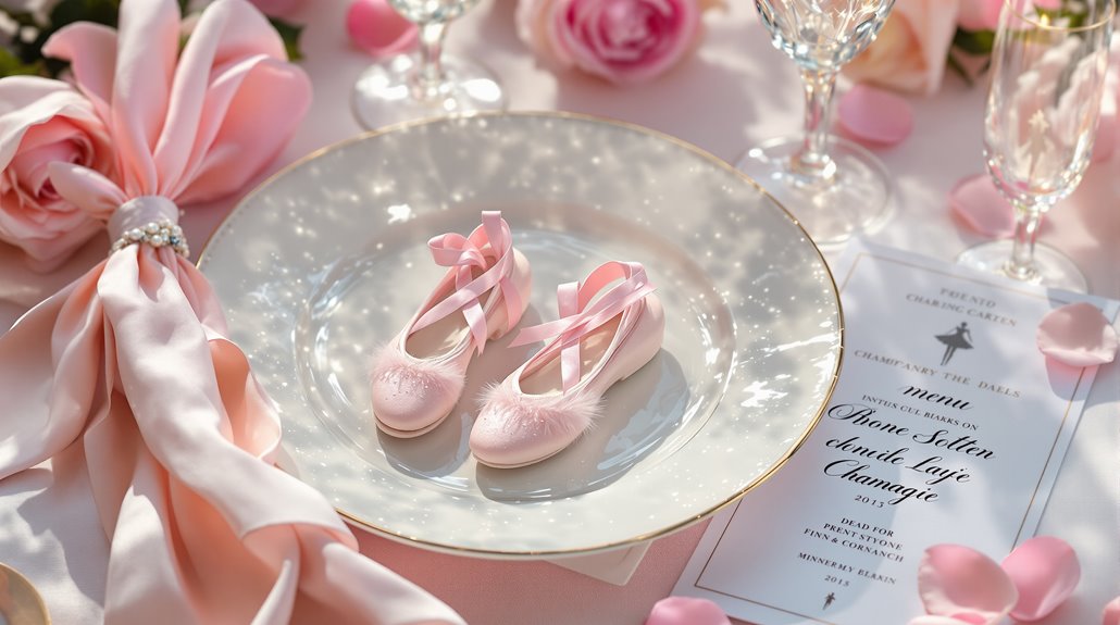 ballet inspired elegant menu ideas