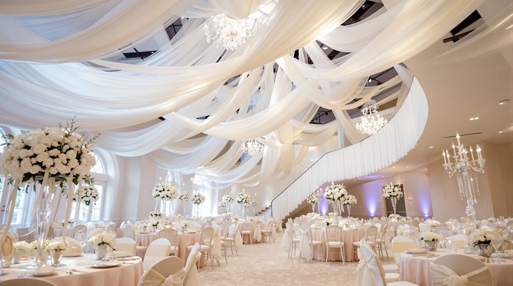 ballet inspired elegant wedding decor
