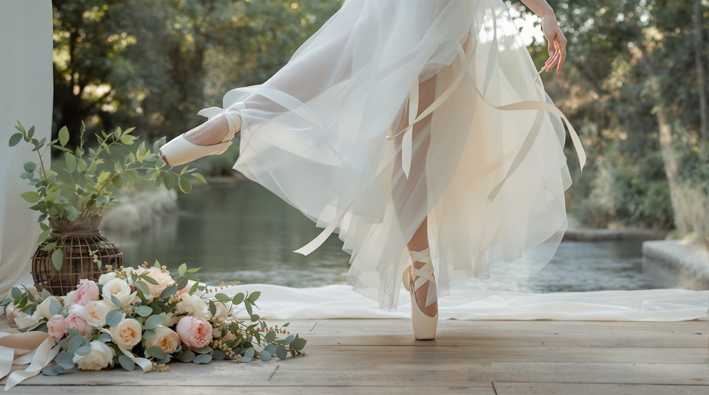 elegant ballet wedding attire
