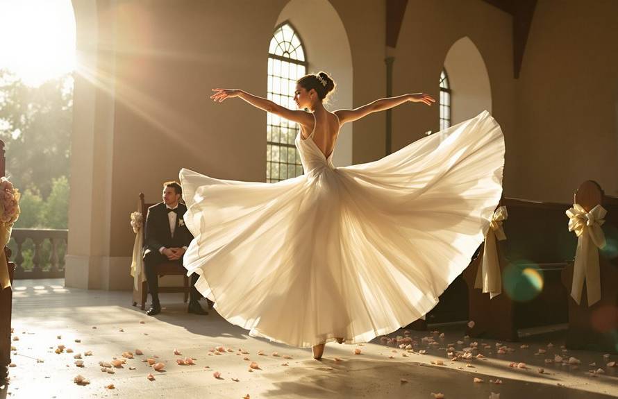 intimate ballet wedding details