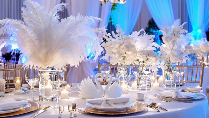 swan lake wedding inspiration