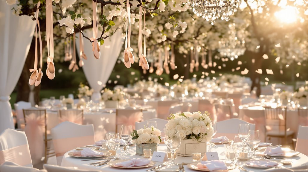 whimsical ballet wedding decor